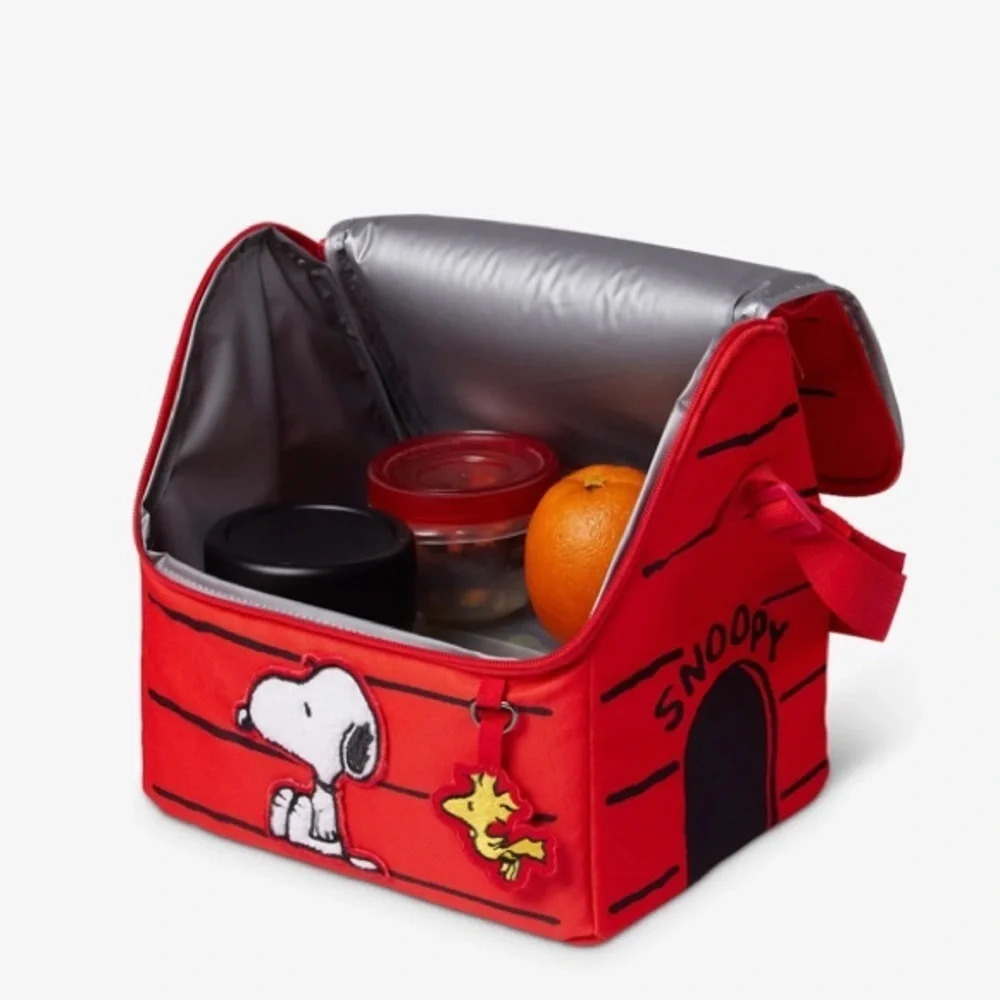 Peanuts Snoopy Dog House 16 Can Insulated Cooler Bag NWT